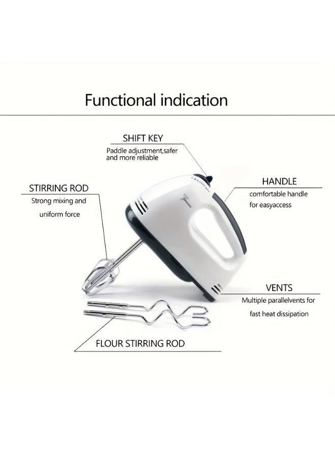 مزج كهربائي متعدد الوظائف لخلط وعجن المكونات في المطبخ المنزلي - Image 5